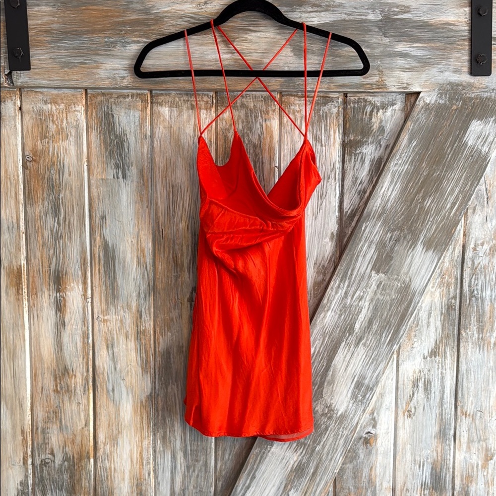 Zara Red Strappy Mini Dress